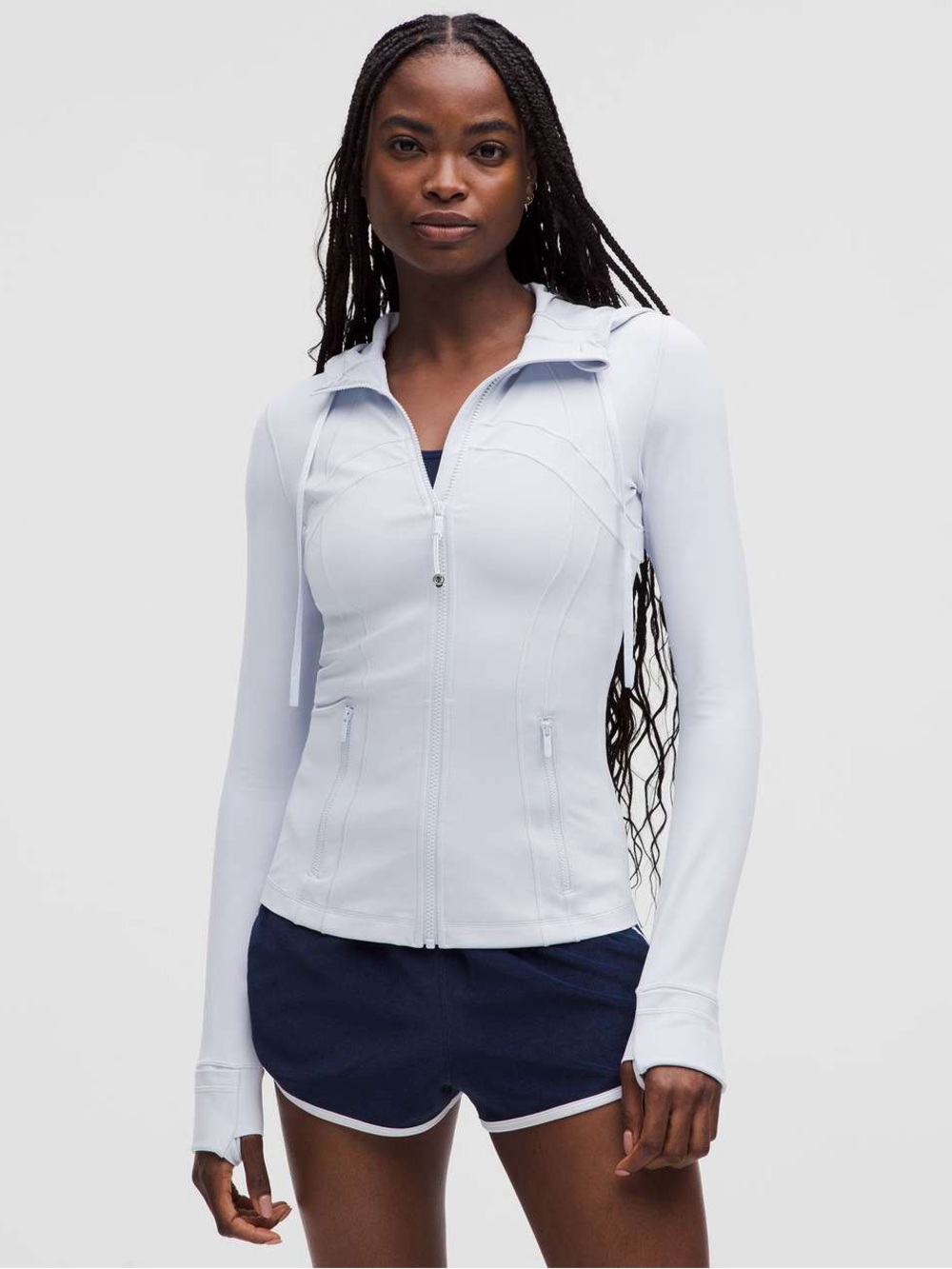 lululemon athletica Define Light Blue Full-Zip Hooded Jacket